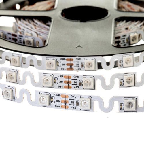 Фото Світлодіодна стрічка адресна 5V Shape smd5050 WS2812B 48LED/м IP120 1017953,