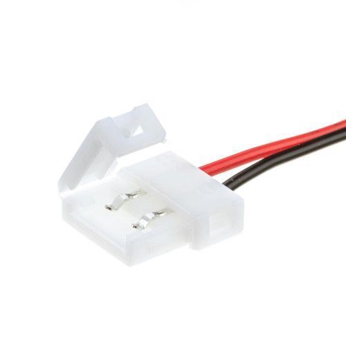 Фото Коннектор для светодиодной ленты 12V 10mm провод/зажим 1012424,