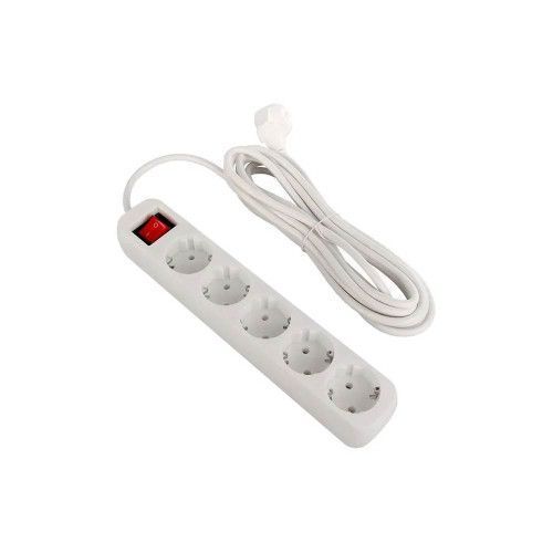 Фото Мережевий фільтр живлення ColorWay CW-PSEA55W, 5 розеток/ 5M white (CW-PSEA55W) U0795888,