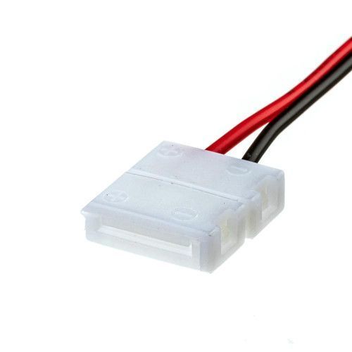 Фото Коннектор для светодиодной ленты 12V 10mm провод/зажим 1012424,