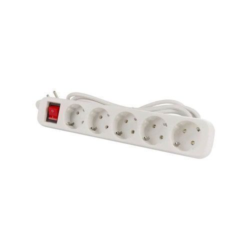 Фото Мережевий фільтр живлення ColorWay CW-PSEA55W, 5 розеток/ 5M white (CW-PSEA55W) U0795888,