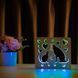Фото Светильник ночник ArtEco Light с дерева LED "Кот и собака" с пультом и регулировкой цвета, двойной RGB 1020476, вид 4,