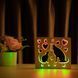 Фото Светильник ночник ArtEco Light с дерева LED "Кот и собака" с пультом и регулировкой цвета, двойной RGB 1020476, вид 3,
