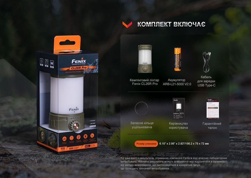 Фото Фонарь кемпинговый Fenix CL26R Pro, мраморный белый CL26RPROWH,