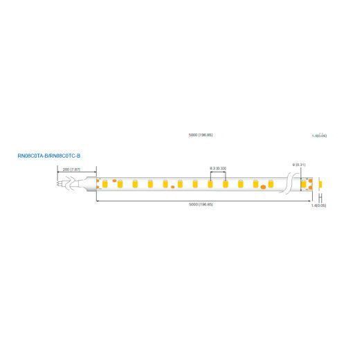 Фото LED стрічка RISHANG 120-2835-12V-IP20 8,6W 122Lm Blue 5м (RN08C0TA-B-B) 2555,