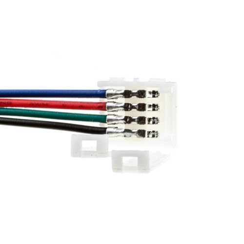 Фото Коннектор для светодиодной ленты RGB 12V 10mm провод/2 зажима 1012440,