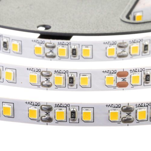 Фото Светодиодная лента белая теплая 24V AVT smd2835 120LED/м IP20 1021384,