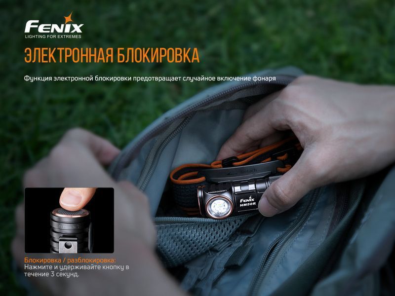 Фото Фонарь налобный Fenix HM50R V2.0 HM50RV20,