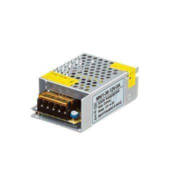 Фото Led блок живлення 12V 3A 36Вт IP20 MN/1 1018986,