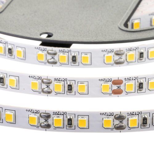 Фото Світлодіодна стрічка біла холодна 24V AVT smd2835 120LED/м IP20 1021383,