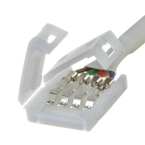 Фото Коннектор для світлодіодної стрічки RGB 12V затиск 10mm/"тато" 1012310,