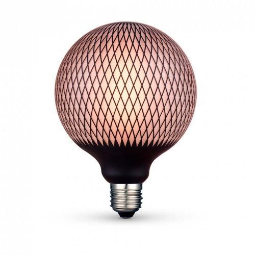 Фото LED лампа VIDEX Filament VL-DG125BP 6W E27 1800K Black Magician net 27618,
