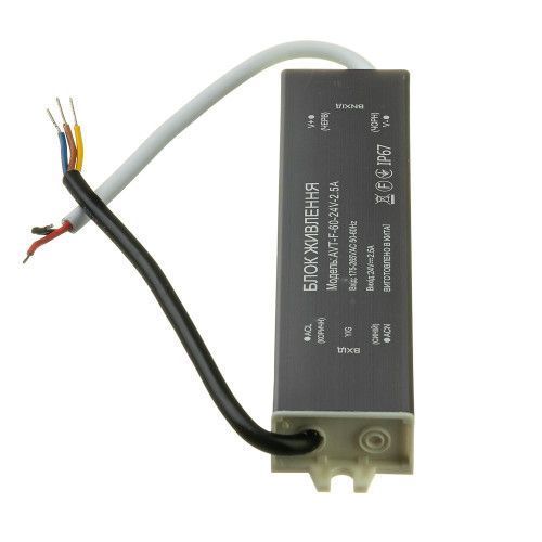 Фото Led блок питания AVT 24V (герметичный) 2,5А 60Вт AVT 1019886,