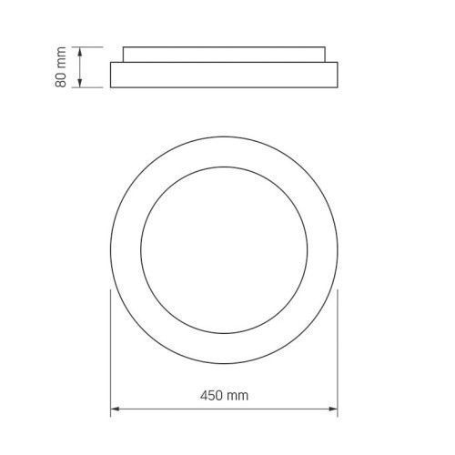 Фото LED светильник VIDEX EDGE-RC-72W-WHITE (VLE-ERC-RGB-72W) 28125,