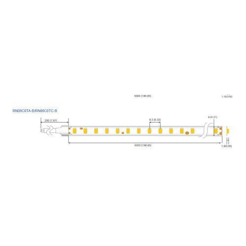 Фото LED лента RISHANG 120-2835-12V-IP20 8,6W 818Lm 3000K 5м (RN08C0TA-B-WW) 367,