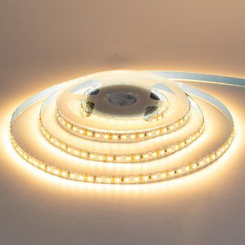 Фото Світлодіодна стрічка тепла біла 12V AVT smd2835 168LED/м IP20 1020722,