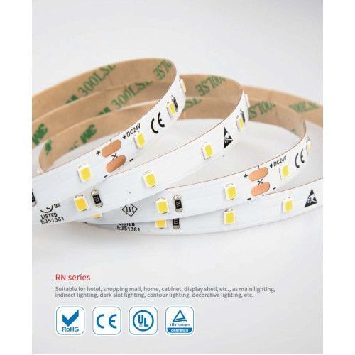 Фото LED стрічка RISHANG 120-2835-12V-IP20 8,6W 818Lm 4000K 5м (RN08C0TA-B-NW) 366,
