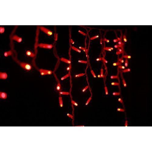 Фото Уличная гирлянда LUMION бахрома &laquo;Icicle light&raquo; Static 120LED 230V черный/красный 2м 2012-DЕ,