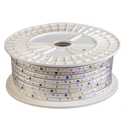Фото Світлодіодна стрічка жовта 220V герметична AVT smd2835 120LED/м 9Вт/м IP65 11х5.5mm 1022493,