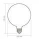 Фото LED лампа VIDEX Filament VL-DG125MO 7W E27 3000K Porcelain dimmable 27621, вид 3,