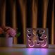 Фото Светильник ночник ArtEco Light с дерева LED "Кошки и любовь" с пультом и регулировкой цвета, двойной RGB 1020360, вид 7,