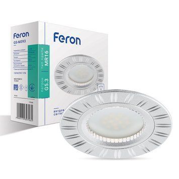 Фото Вбудований світильник Feron GS-M393 срібло 17939,