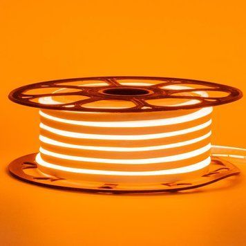 Фото Неонова стрічка світлодіодна оранж 12V 6х12 AVT-smd2835 120LED/м 11 Вт/м IP65 1018088,