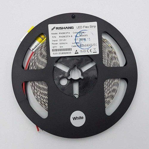 Фото LED лента RISHANG 120-2835-12V-IP20 8,6W 818Lm 6500K 5м (RN08C0TA-BW) 365,