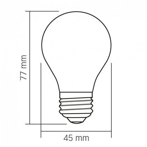 Фото LED лампа VIDEX Filament VL-DG45MO 4W E27 3000K Porcelain dimmable 27624,