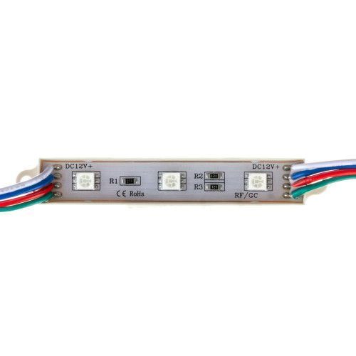 Фото Світлодіодний модуль 12 V RGB smd5050 3led 0.72 W IP65 1018057,