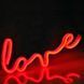 Фото Світильник Goldlux 327116 Neon Love Led 1x3W USB 5V DC 1A IP20 Wh 91597, вид 4,