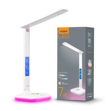 Фото LED лампа настольная VIDEX TF05W-RGB 7W 3000-5500K 25052,