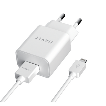Фото Зарядний пристрій HAVIT HV-ST112 USB з кабелем Lightning 27337,