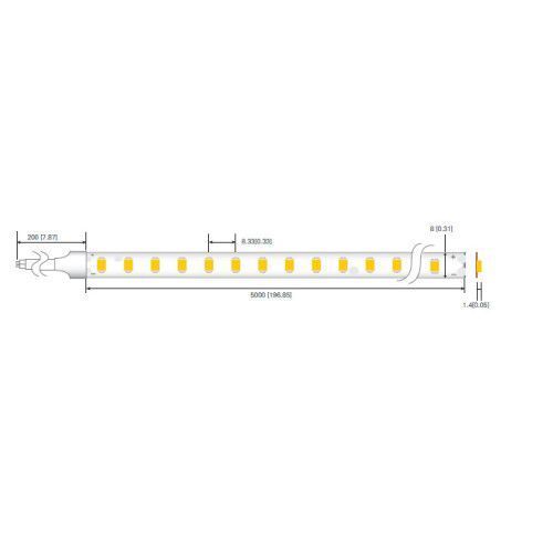 Фото LED стрічка RISHANG 120-2835-12V-IP33 9,6W 785Lm 6000K 5м (RD08C0TA-B-W) 669,