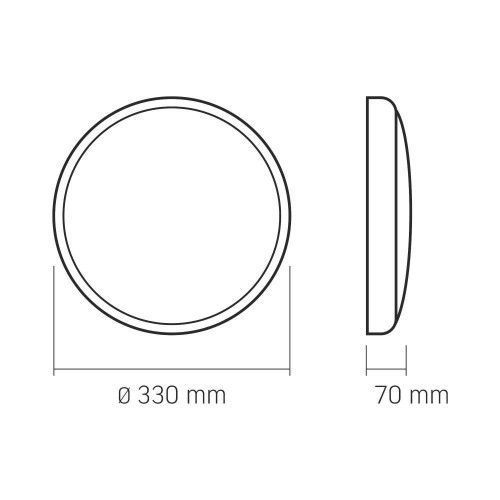 Фото LED Светильник аварийный накладной с датчиком движения VIDEX 30W 2700-6500K 220V 27937,