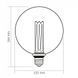 Фото LED лампа VIDEX Filament VL-DG80MO 7W E27 3000K Porcelain dimmable 27622, вид 3,