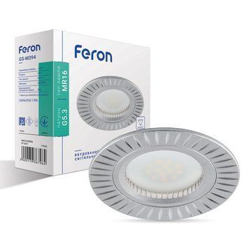 Фото Вбудований світильник Feron GS-M394 срібло 17936,