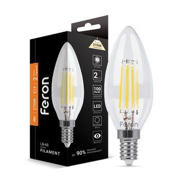 Фото Светодиодная лампа Feron LB-68 4Вт E14 2700K 25651,