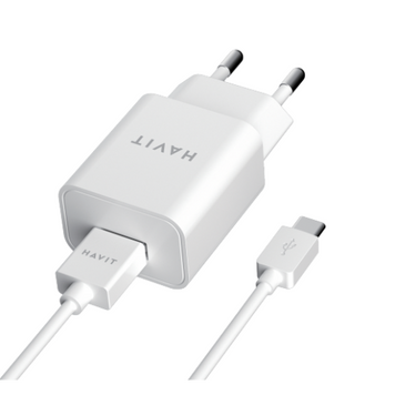 Фото Зарядний пристрій HAVIT HV-ST113 USB з кабелем Type-C 27338,