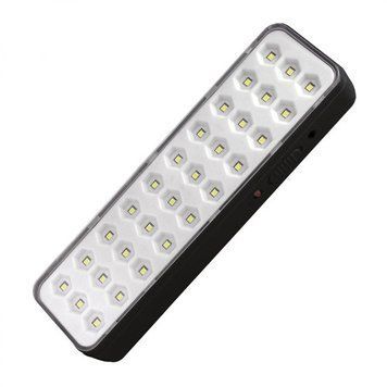 Фото Фонарь LED V-WATT Аккумуляторный ONLINE 4W-BK (30LED) 4W, 3.7V, 250Lm, 1000mAH, ABS пластик, черный 4400,