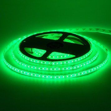 Фото Світлодіодна стрічка зелена 12V smd2835 120LED/м IP20 1012080,