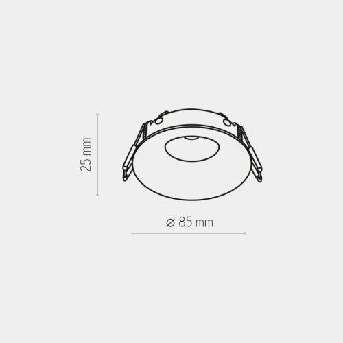 Фото Точковий світильник TK-Lighting eye ip44 Білий 3500 3500,