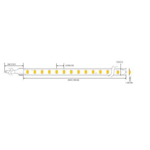 Фото LED лента RISHANG 120-2835-12V-IP33 9,6W 810Lm 4000K 5м (RD08C0TA-B-NW) 646,