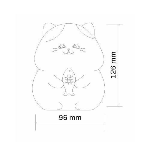 Фото Светильник Goldlux 327642 Gatto Led 1x1W 3000K+RGB 59Lm IP20 94605,