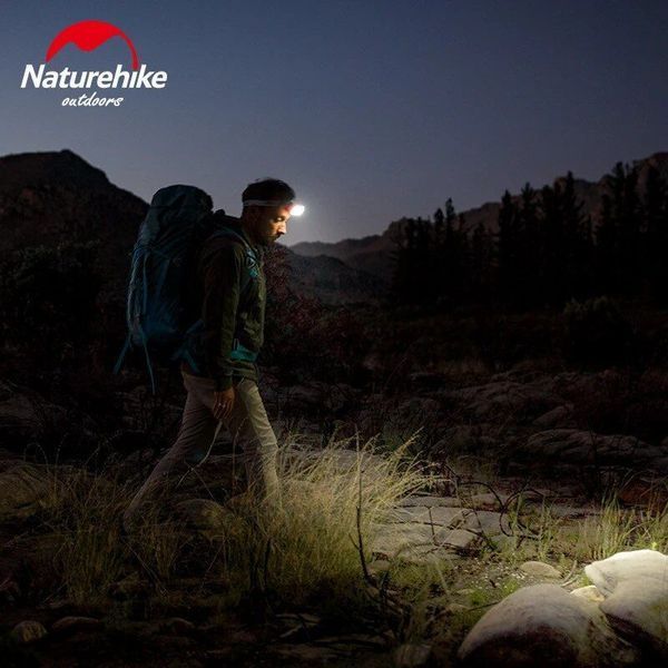Фото Ліхтар налобний Naturehike NH18T001-A, помаранчевий 6927595735121,