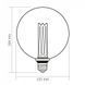 Фото LED лампа VIDEX Filament VL-DI-G125FC1980 4W E27 1800K 27611, вид 3,