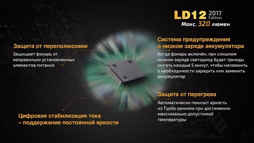 Фото Фонарь ручной Fenix LD12 CREE XP-G2 R5 2017 LD122017,