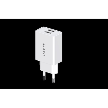 Фото Зарядний пристрій HAVIT HV-UC003B 2USB White, USB, 2USB 27581,