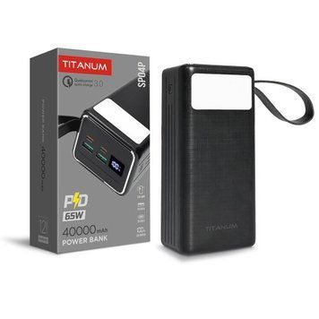Фото Повербанк 40000mAh TITANUM SP04P PD65W Black 28287,