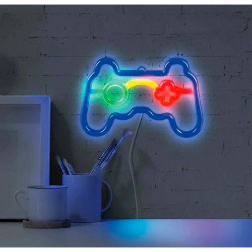 Фото Светильник Goldlux 327161 Neon Gamepad Led 1x3W USB 5V DC 1A IP20 Wh 91602,